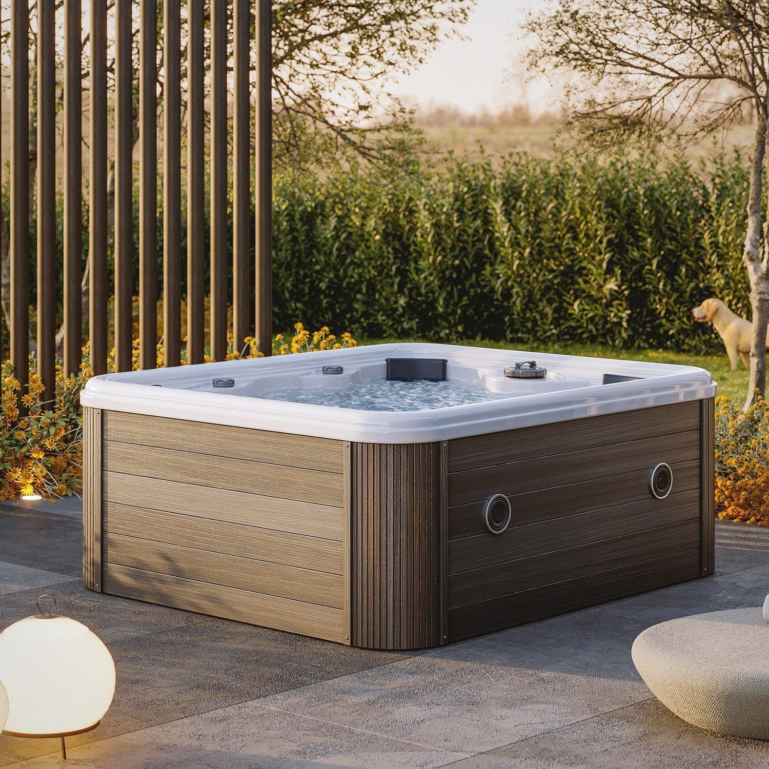 CAPRI – Minipiscina per il Benessere a Portata di Giardino – Teak