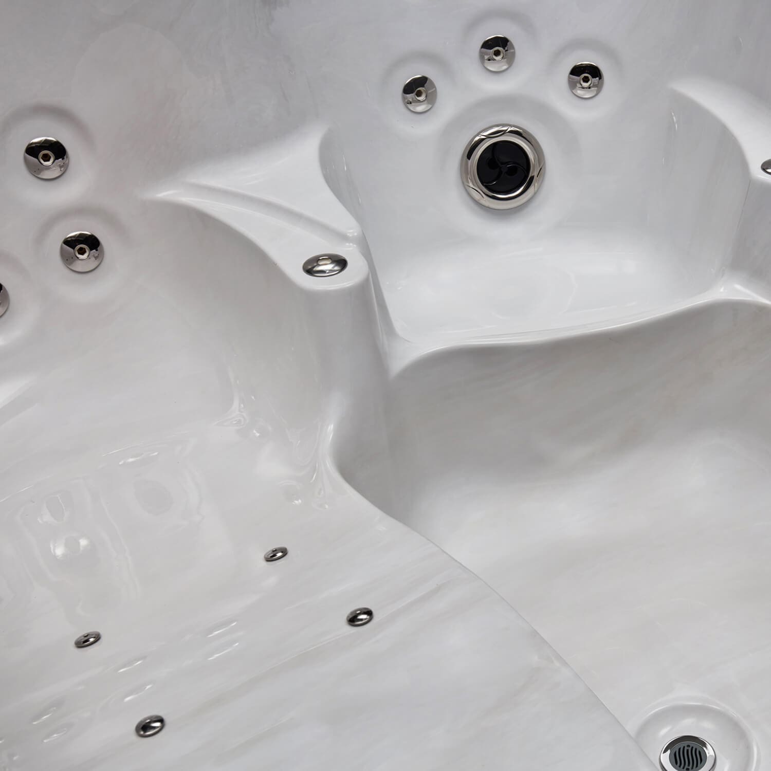 MARATEA – Minipiscina Idromassaggio Compatta e Versatile – Grey