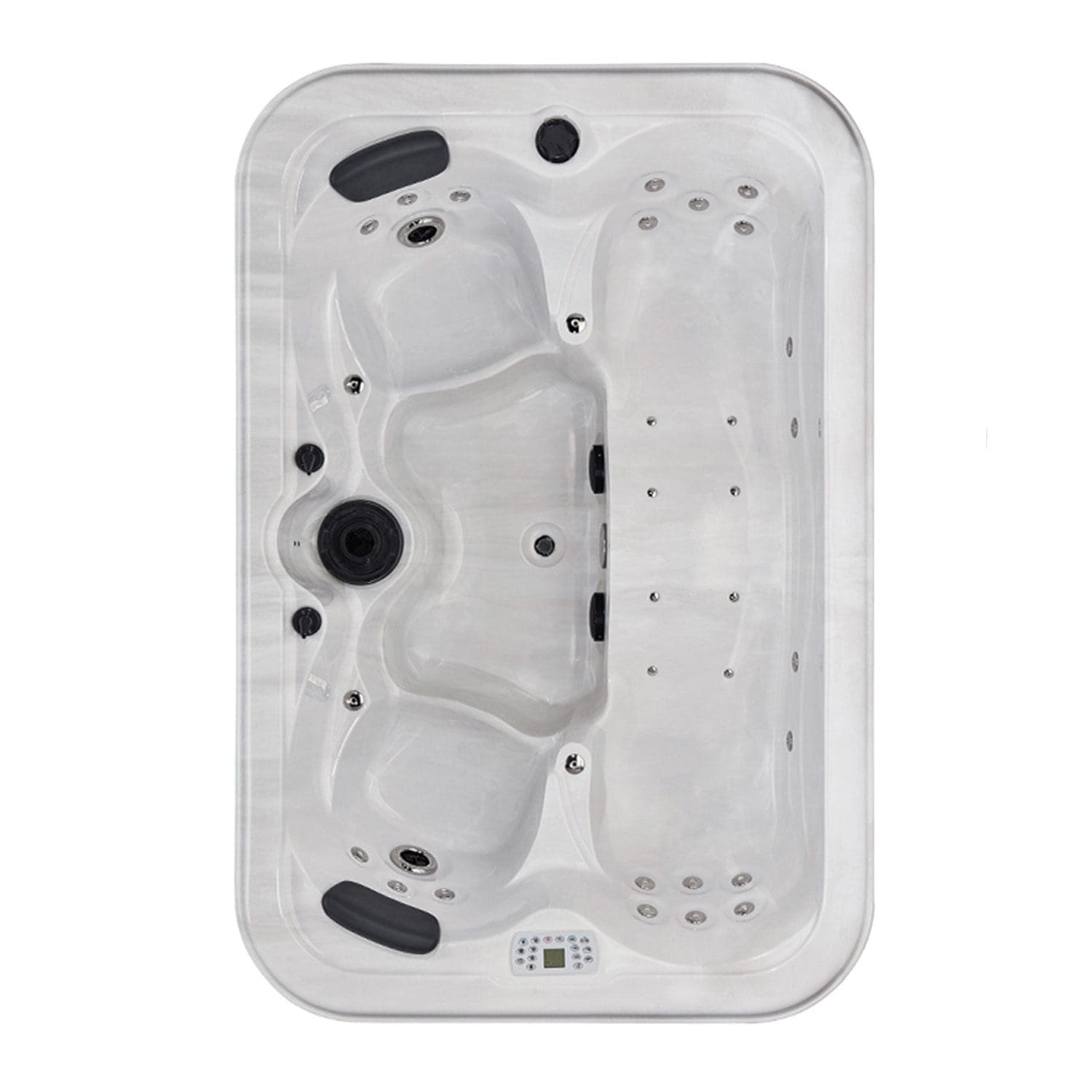 MARATEA – Minipiscina Idromassaggio Compatta e Versatile – Grey