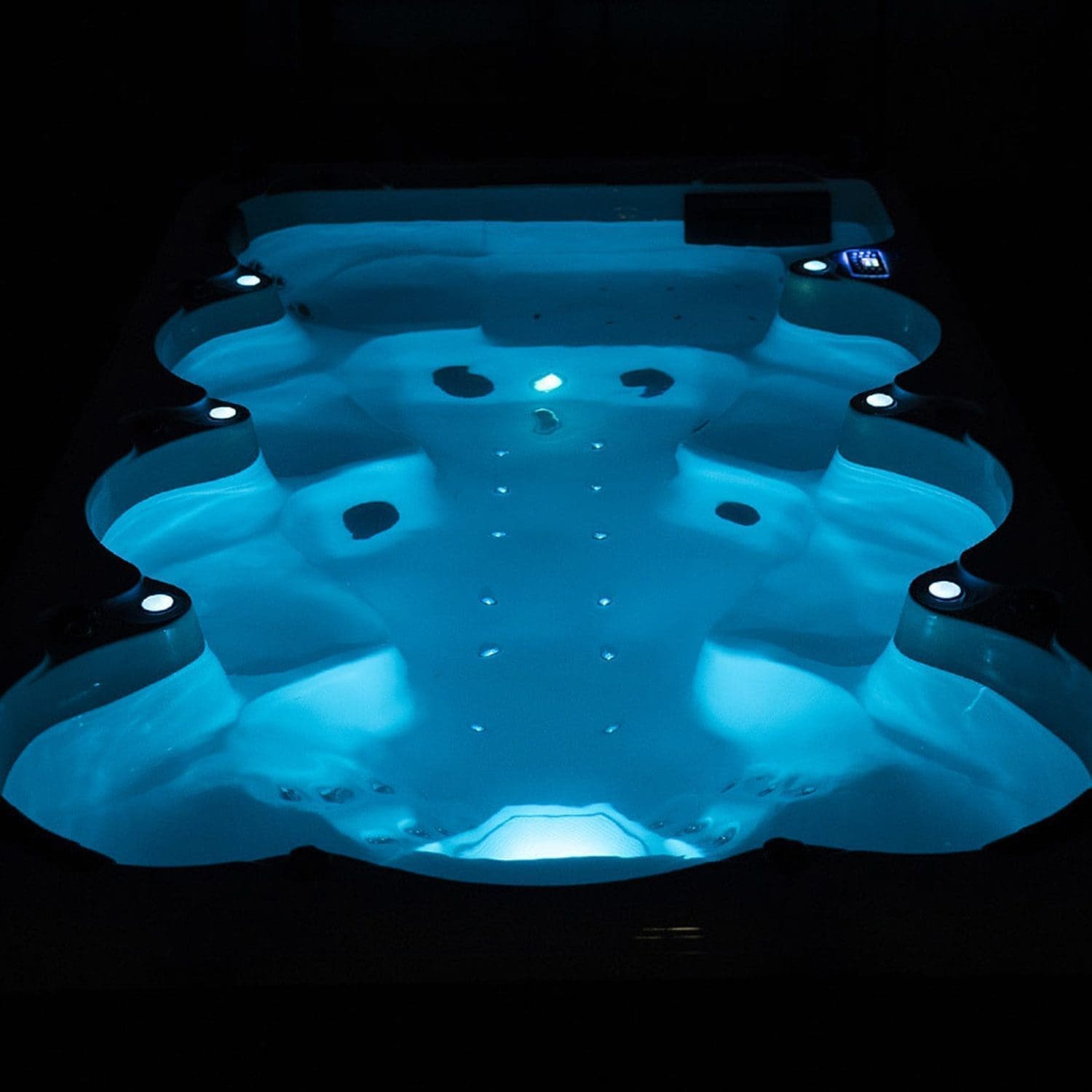 OTRANTO – Minipiscina Idromassaggio 8 Posti – Teak