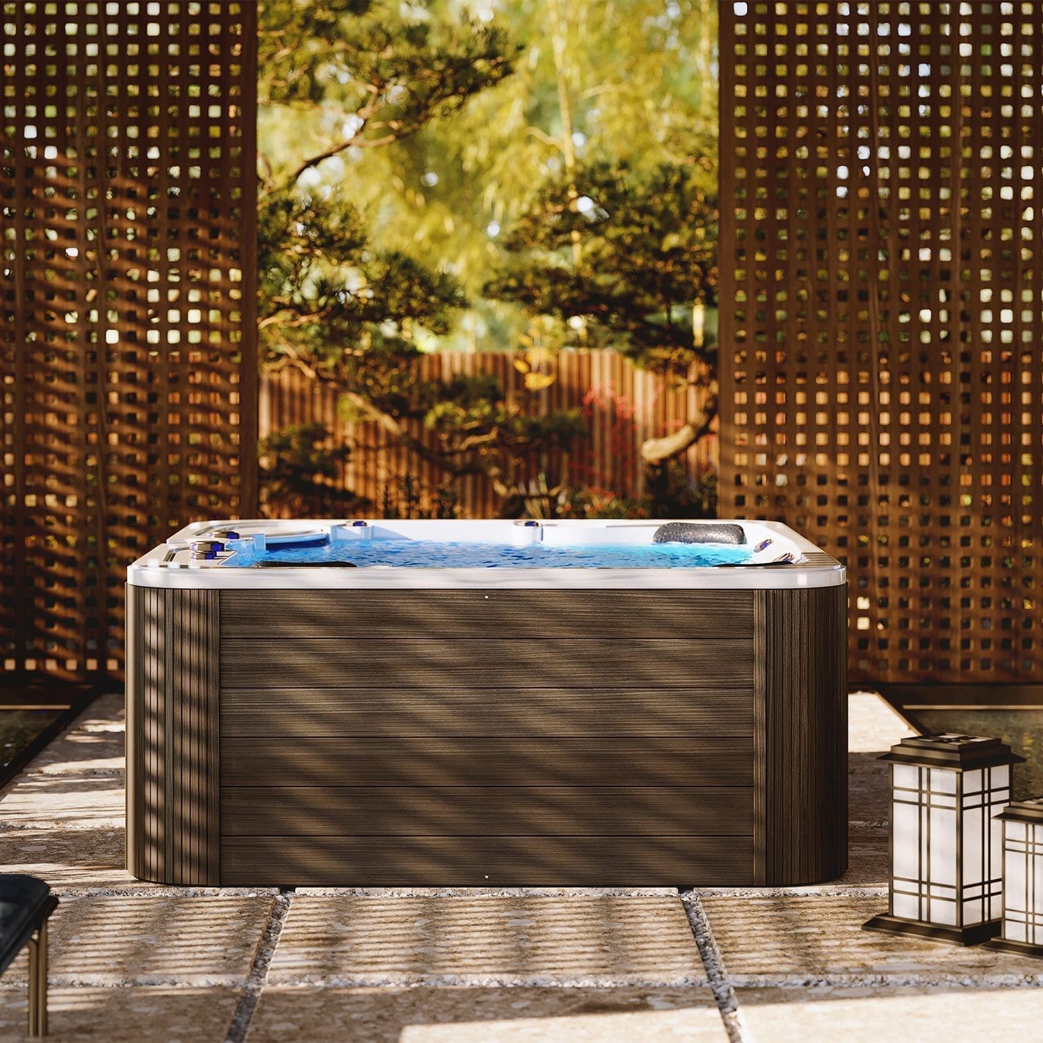 PONZA - Idromassaggio di Lusso con Cromoterapia - Grey