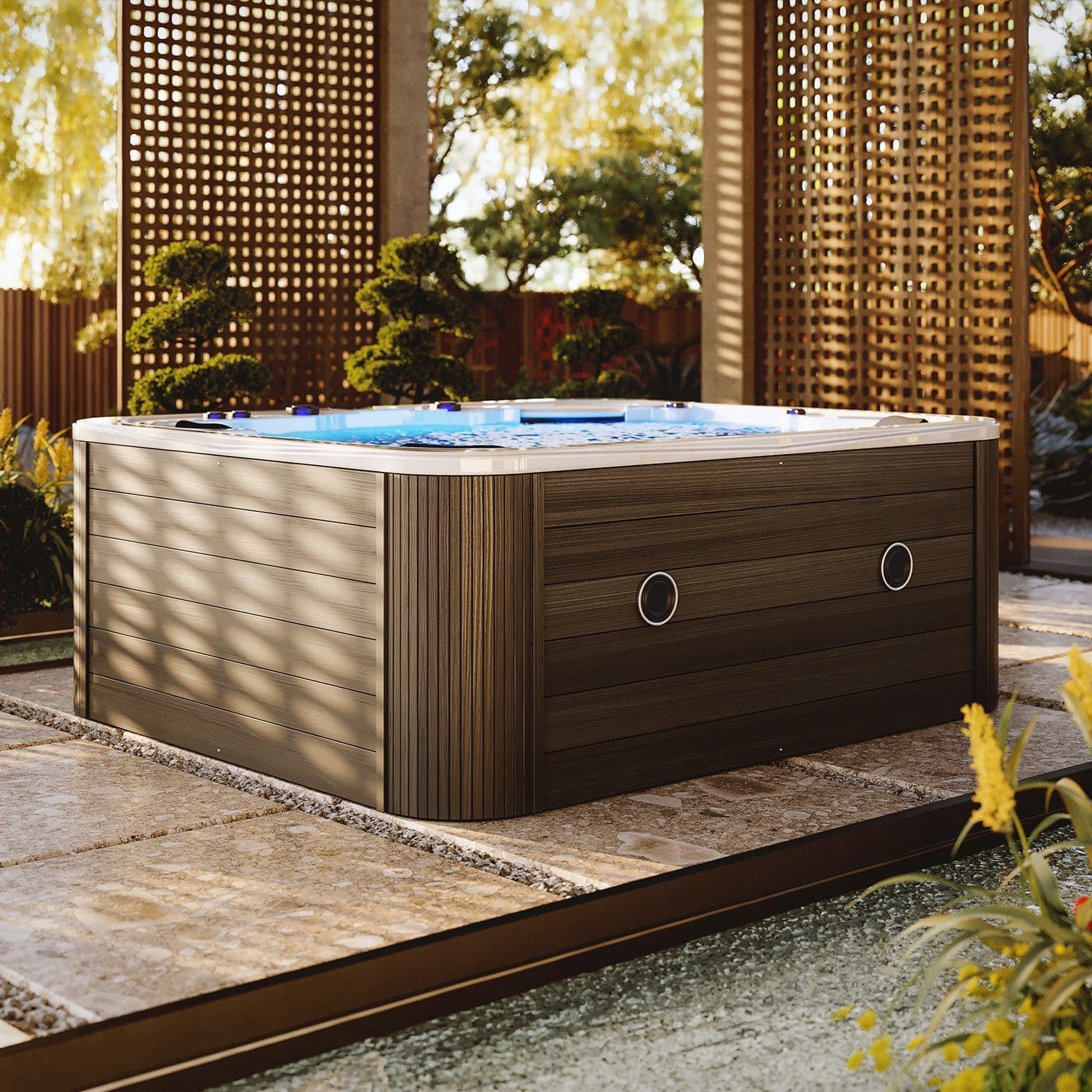 PONZA – Idromassaggio di Lusso con Cromoterapia – Grey