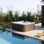 TAORMINA – Minipiscina Idromassaggio per Benessere e Relax – Teak