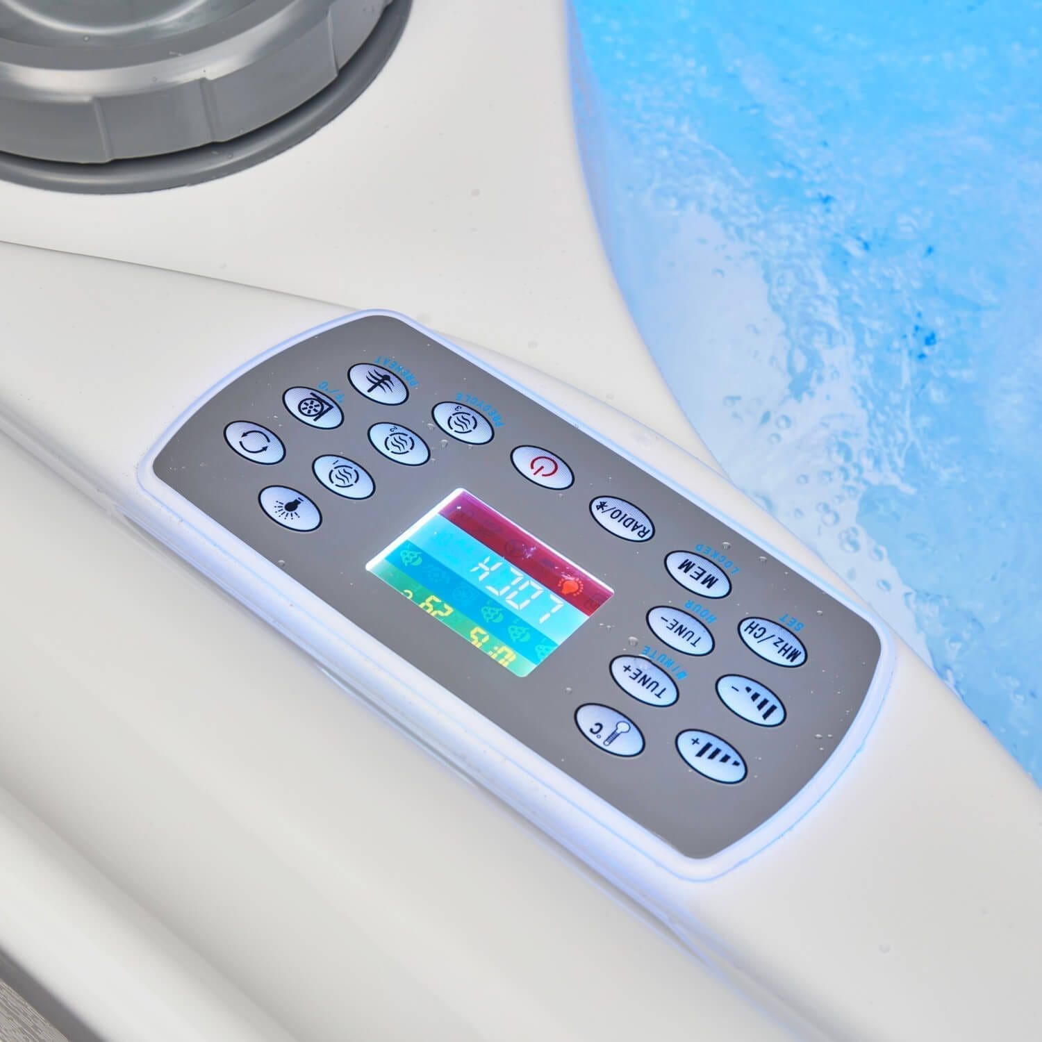 VIESTE – Minipiscina Compatta con Idromassaggio – Coffee