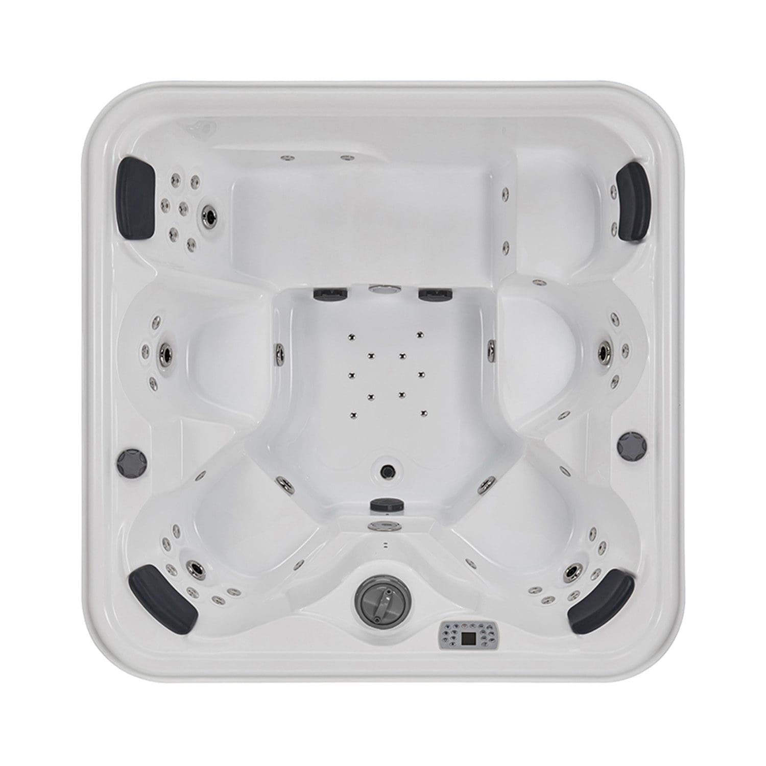 VIESTE – Minipiscina Compatta con Idromassaggio – Coffee