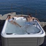 VIESTE – Minipiscina Compatta con Idromassaggio – Grey