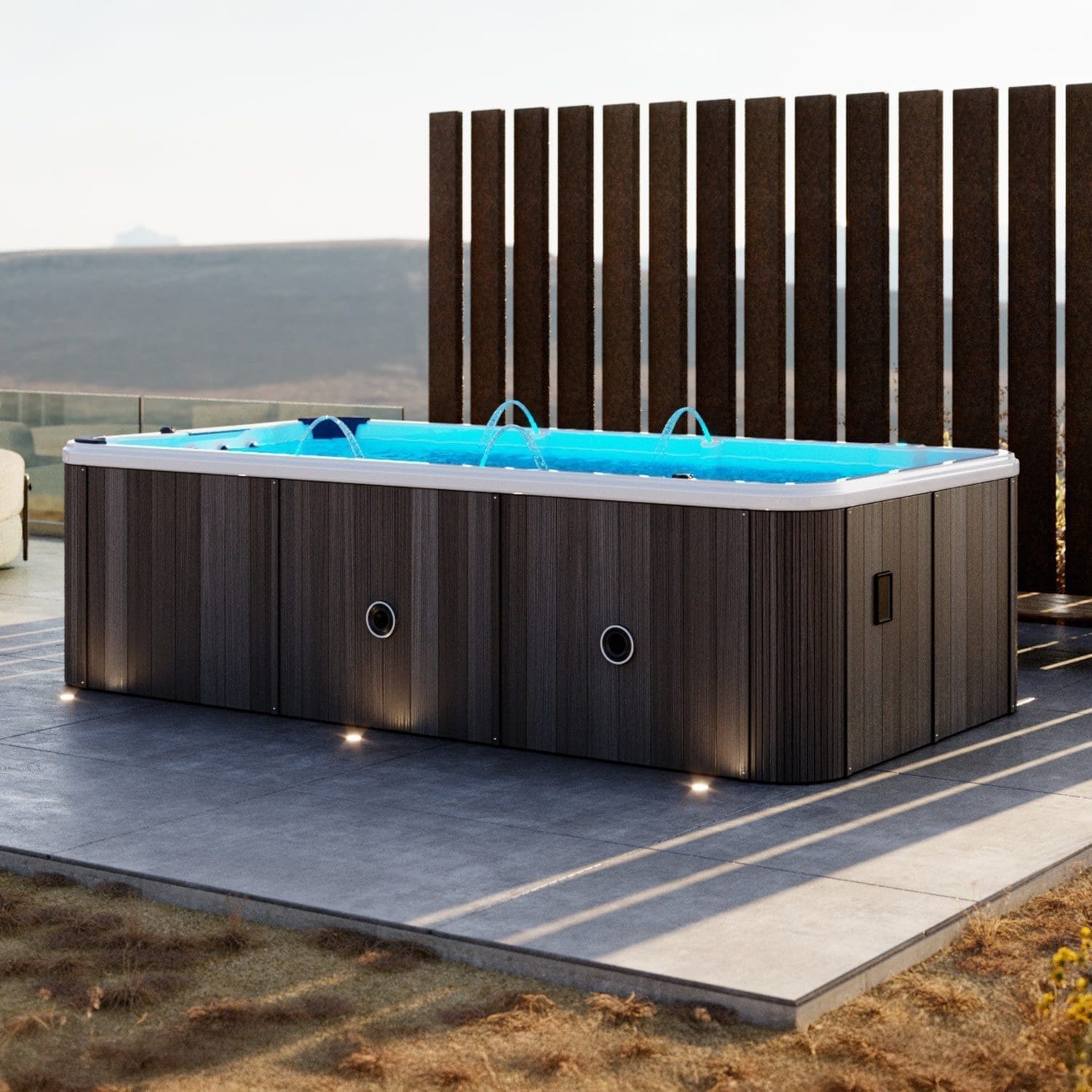 Piscina SPERLONGA – Nuoto Controcorrente e Spa - Teak