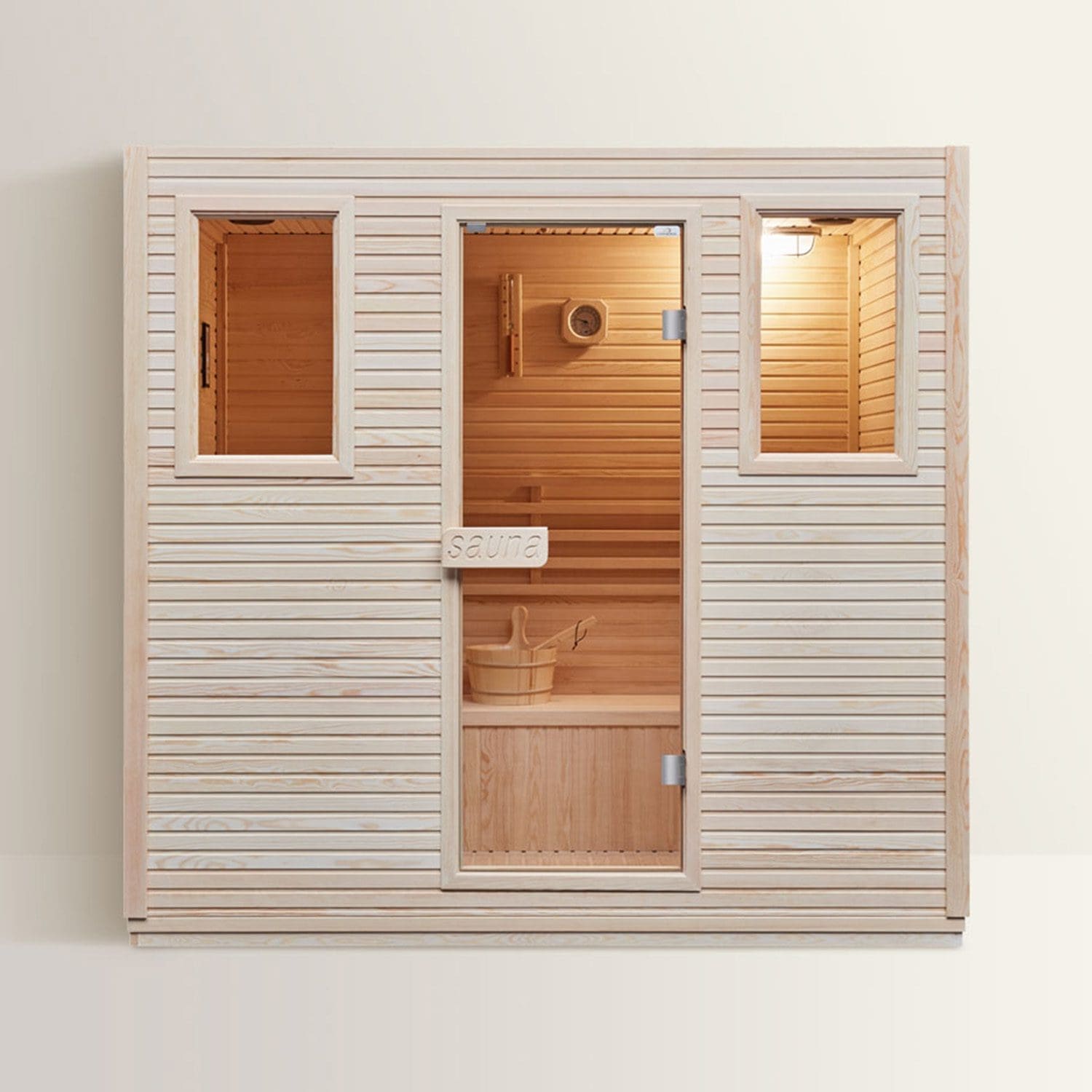 RIMINI Sauna Finlandese – Tecnologia Avanzata e Comfort – 200x135x190 cm