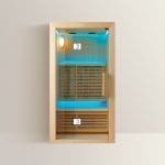 SCILLA – Sauna a Infrarossi con Cromoterapia e Bluetooth – 150x105x190 cm