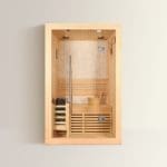 TROPEA Sauna Finlandese – Benessere e Design Elegante – 120×105×190 cm