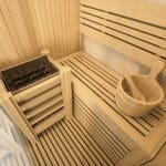 TROPEA Sauna Finlandese – Benessere e Design Elegante – 120×105×190 cm