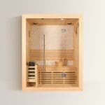 TROPEA Sauna Finlandese – Benessere e Design Elegante – 120×105×190 cm