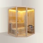 VIAREGGIO – Benessere e Design in una Sauna Angolare – 180x180x210 cm
