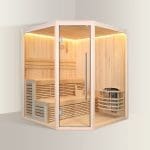 VIAREGGIO – Benessere e Design in una Sauna Angolare – 180x180x210 cm