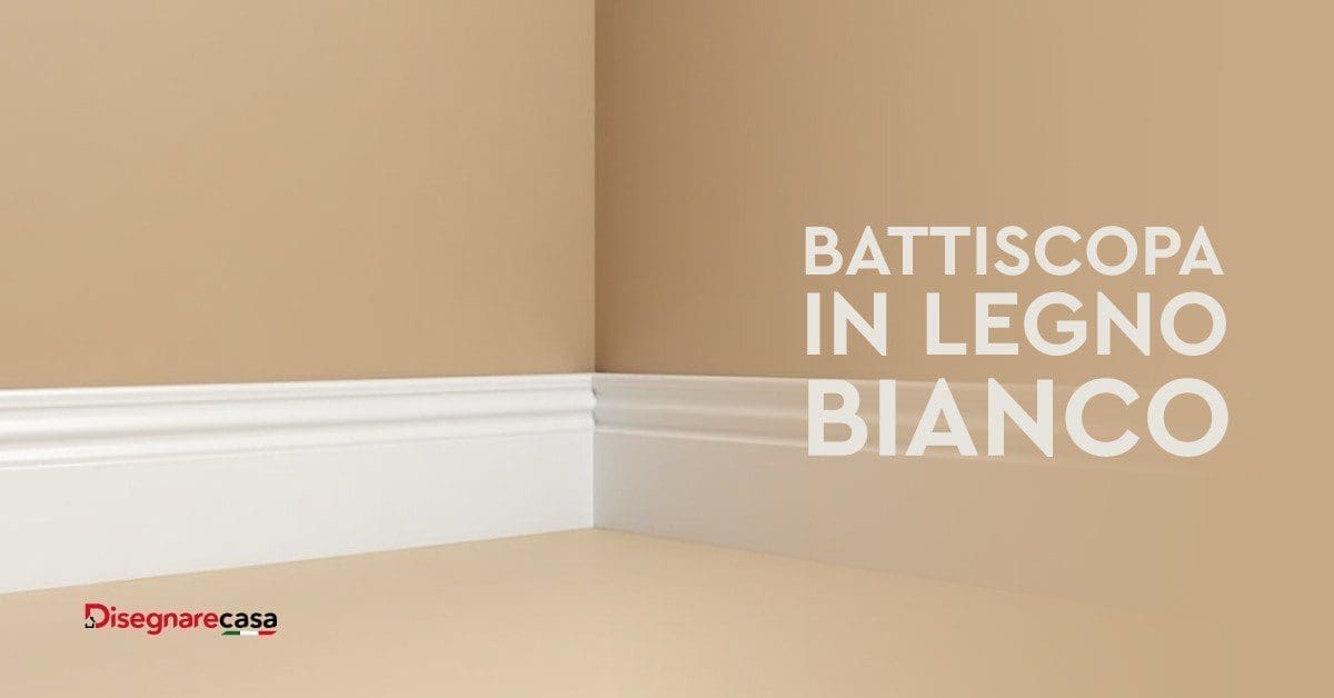 Battiscopa in Legno Bianco