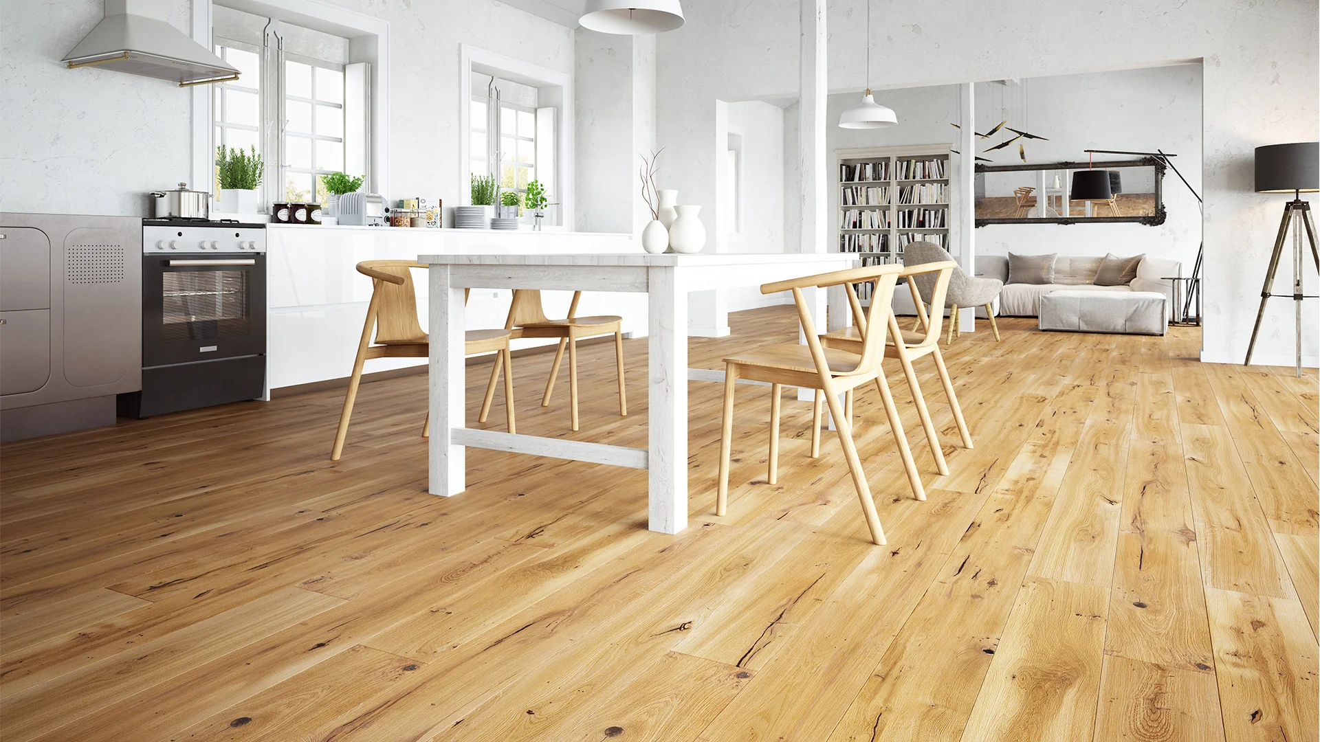 PARQUET PREFINITI – Rovere 1 Strip Ascoli – Verniciato Satinato